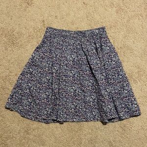 Abercrombie and Fitch Floral Pleated Skirt Size Small